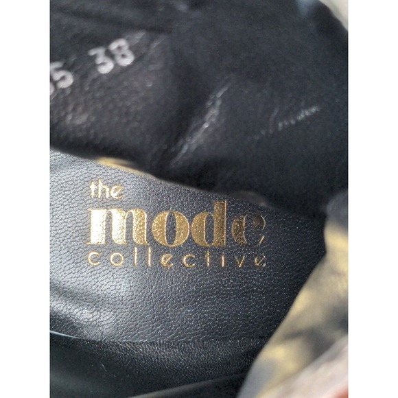 The Mode Collective Leopard, Cheetah Print Ankle Boots Stiletto Heel Size 38 - Picture 15 of 16